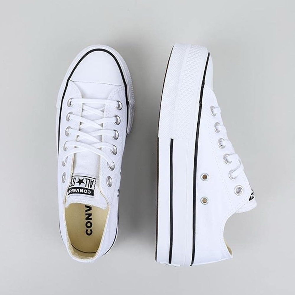 Converse All Star Women's White Platform Sneakers
